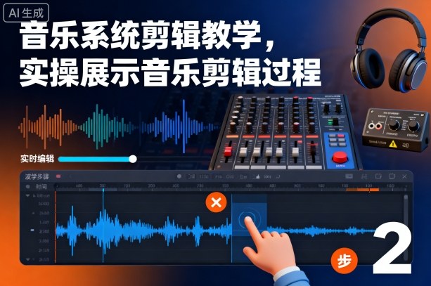 音乐系统剪辑教学，实操展示音乐剪辑过程-大川资源分享站