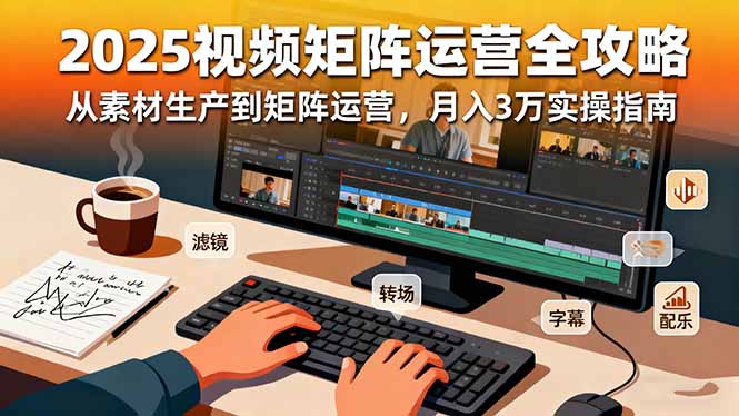 2025短视频矩阵运营全攻略：从素材生产到矩阵运营，月入3万实操指南-大川资源分享站
