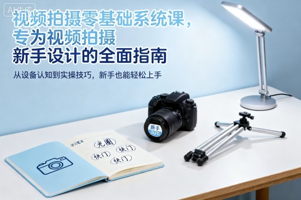 视频拍摄零基础系统课，专为视频拍摄新手设计的全面指南-大川资源分享站