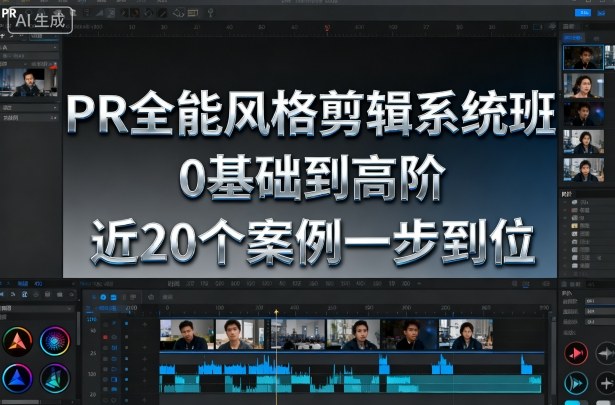 PR全能风格剪辑系统班，0基础到高阶，近20个案例一步到位-大川资源分享站