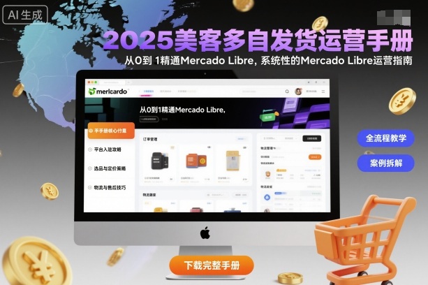 2025美客多自发货运营手册：从0到1精通Mercado Libre，系统性的Mercado Libre运营指南-大川资源分享站