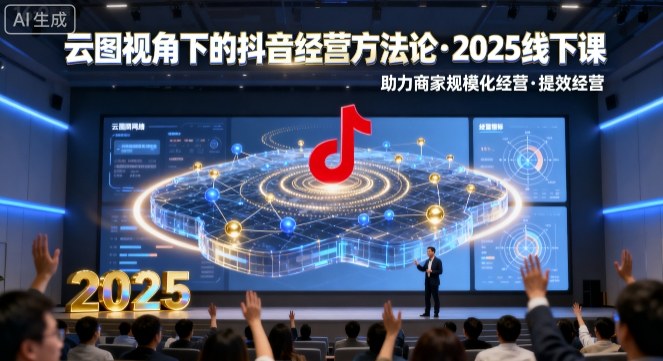 云图视角下的抖音经营方法论，2025线下课，助力商家规模化经营，提效经营(录音+字幕)-大川资源分享站