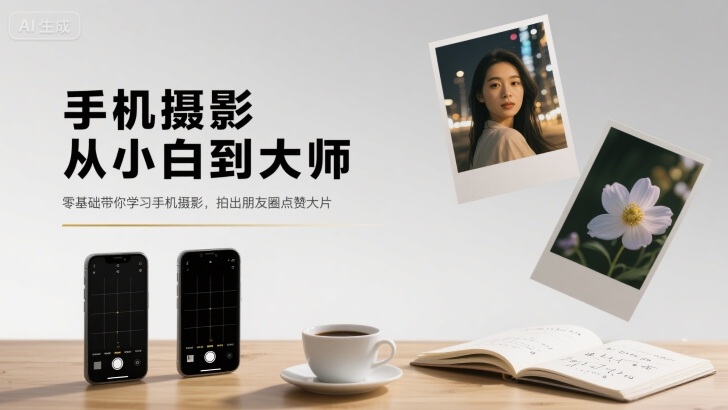 手机摄影从小白到大师，零基础带你学习手机摄影，拍出朋友圈点赞大片-大川资源分享站