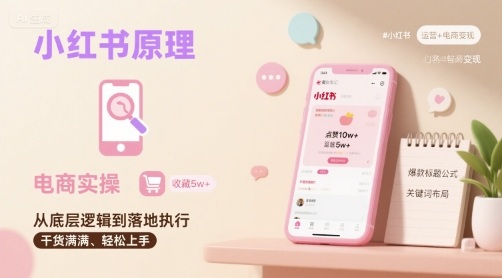 小红书原理以及详细实操流程，小红书电商教程-大川资源分享站