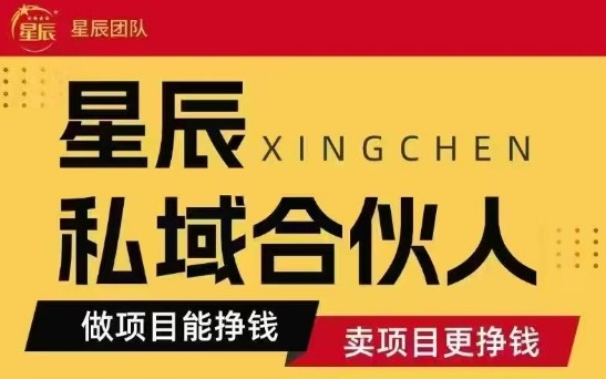全网首发星辰私域项目合集,最新实操玩法,短期快速实现变现-大川资源分享站