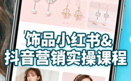 抖音+小红书饰品卖货：货源、开店、内容全教会-大川资源分享站