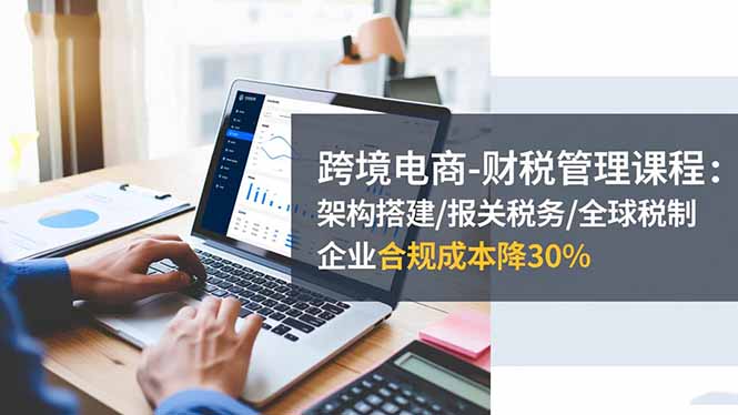 跨境电商-财税管理课程：架构搭建/报关税务/全球税制，企业合规成本降30%-大川资源分享站