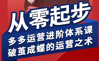 海神·拼多多运营进阶系统课(更新8月)-大川资源分享站