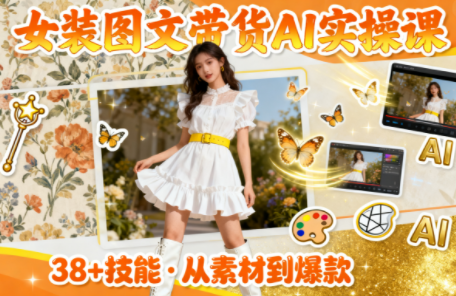 女装图文带货的AI实操课-大川资源分享站