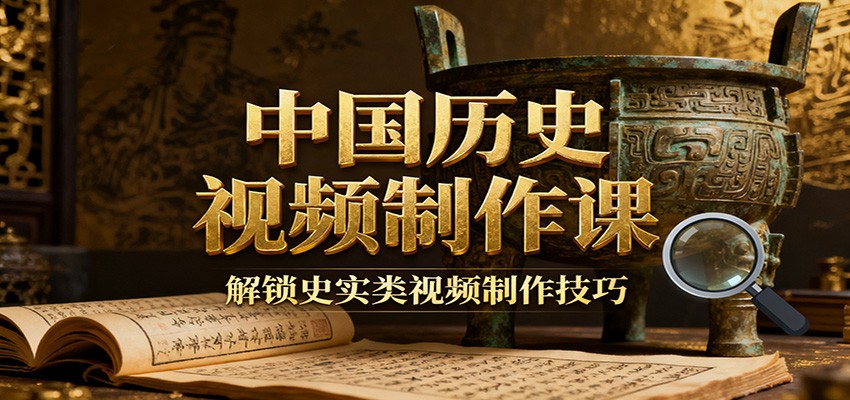 中国历史视频制作课:疆域地图集+参考文案+练习素材,解锁史实类视频制作技巧-大川资源分享站