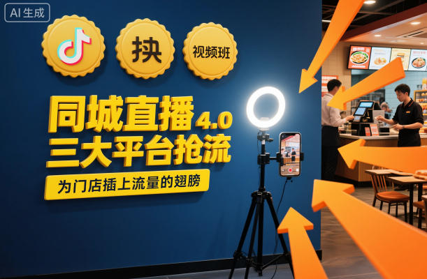 同城直播实操班4.0,三大平台抢流,为门店插上流量的翅膀-大川资源分享站