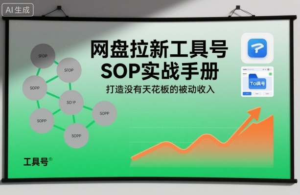 网盘拉新工具号SOP实战手册，打造没有天花板的被动收入-大川资源分享站