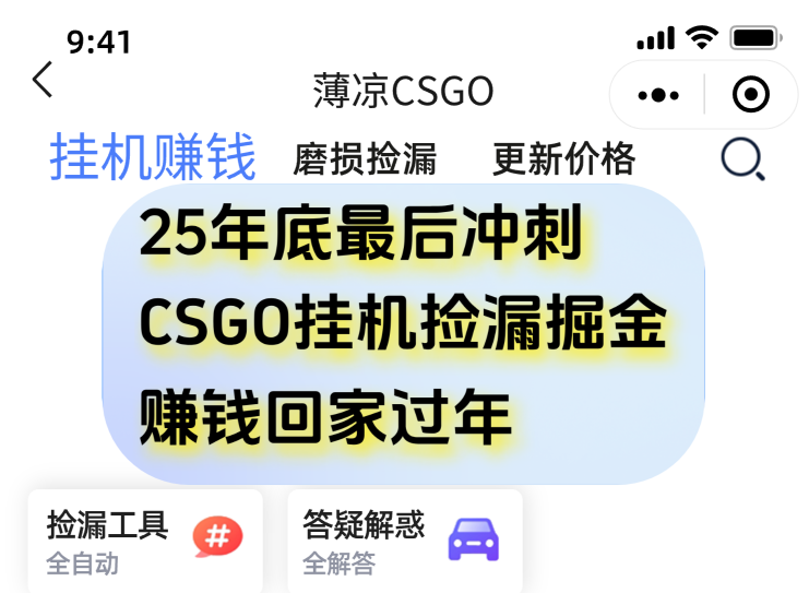 12月年底抓紧最后一个月，用CSGO游戏挂机捡漏掘金赚钱掘金，一部手机轻松日入500+-大川资源分享站