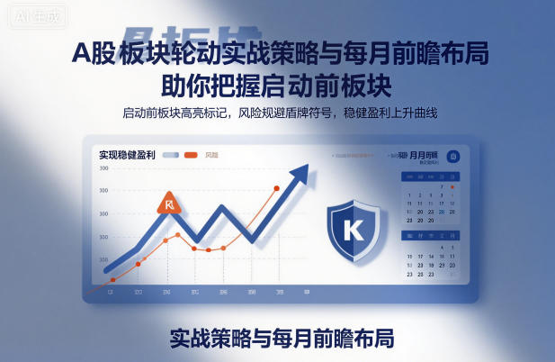 A股板块轮动实战策略与每月前瞻布局，助你把握启动前板块，规避风险，实现稳健盈利-大川资源分享站