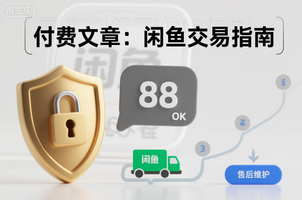 付费文章：闲鱼交易指南，怎么才能降低被坑被马扁的概率-大川资源分享站