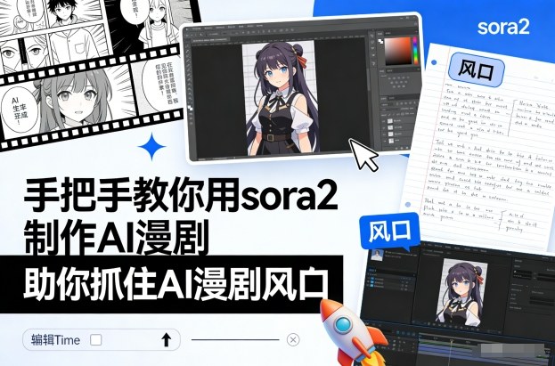 手把手教你用sora2制作AI漫剧，助你抓住AI漫剧风口-大川资源分享站
