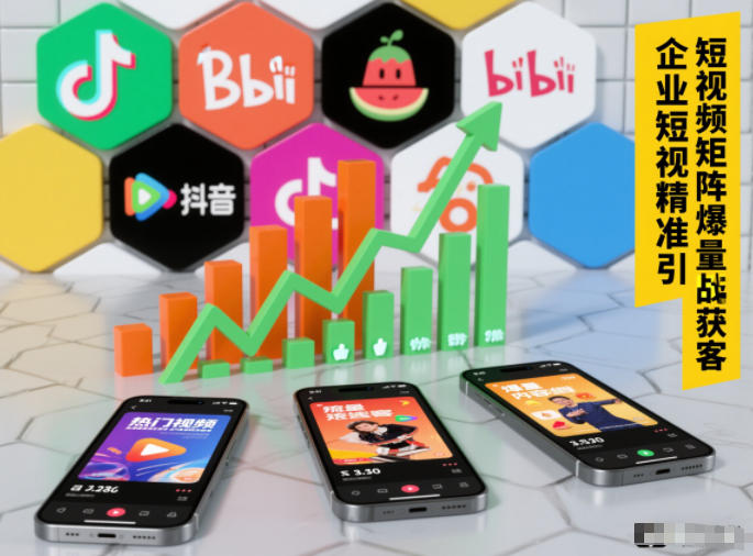 企业短视频精准引流矩阵获客,短视频矩阵爆量战法-大川资源分享站