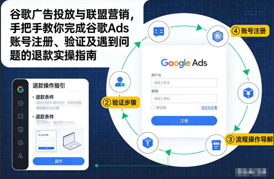 谷歌广告投放与联盟营销，手把手教你完成谷歌Ads账号注册、验证及遇到问题的退款实操指南-大川资源分享站