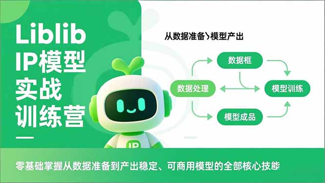 Liblib IP模型实战训练营，零基础掌握从数据准备到产出稳定、可商用模型的全部核心技能-大川资源分享站