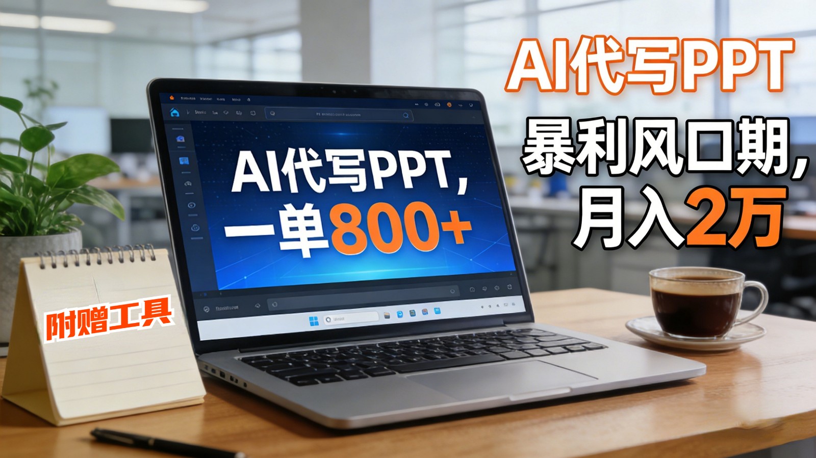 AI 代写做 PPT！一单狂赚 800+，风口期月入 2 万(工具 + 提示词直接送)-大川资源分享站