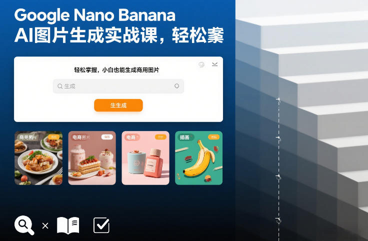 Google Nano Banana AI图片生成实战课，轻松掌握，小白也能生成商用图片-大川资源分享站