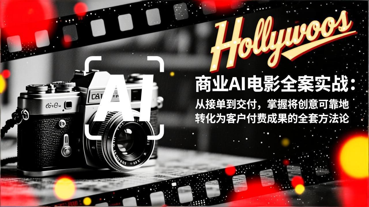 商业AI电影全案实战：从接单到交付，掌握将创意可靠地转化为客户付费成果的全套方法论-大川资源分享站