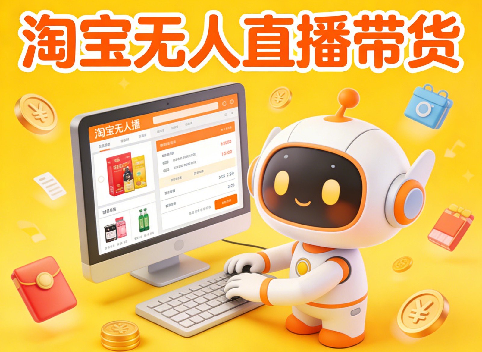 淘宝无人直播带货，24小时自动卖货，月佣金1W+，不违规不封号，不用露脸-大川资源分享站