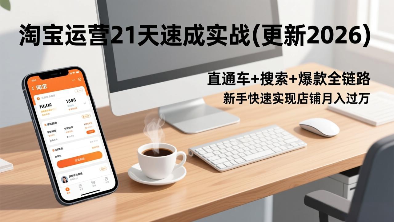 淘宝运营21天速成实战(更新2026-大川资源分享站