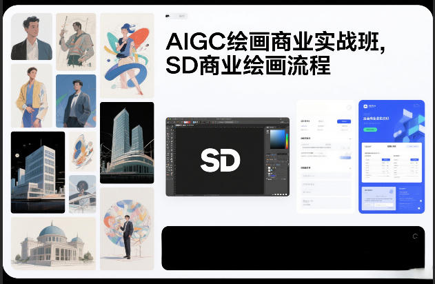 AIGC绘画商业实战班，SD商业绘画流程-大川资源分享站