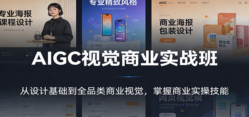 AIGC视觉商业实战班：从设计基础到全品类商业视觉，掌握商业实操技能-大川资源分享站