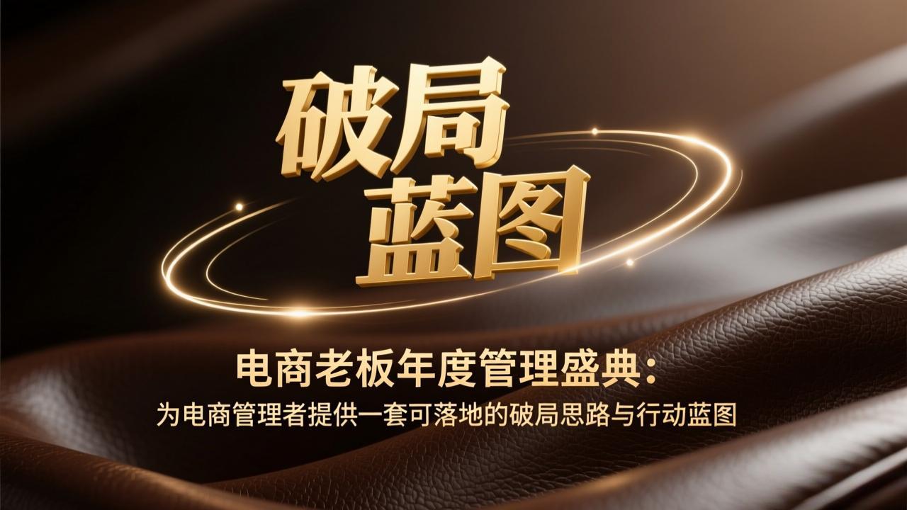 电商老板年度管理盛典：为电商管理者提供一套可落地的破局思路与行动蓝图-大川资源分享站