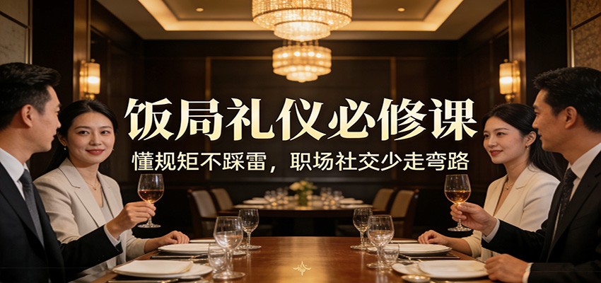 公众号收费文章：《饭局礼仪必修课：懂规矩不踩雷，职场社交少走弯路》-大川资源分享站
