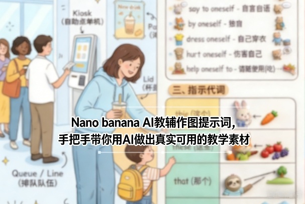 Nano banana AI教辅作图提示词，手把手带你用AI做出真实可用的教学素材-大川资源分享站