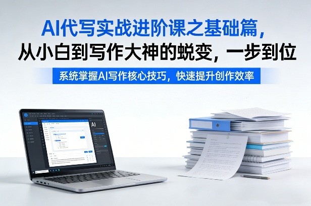 AI代写实战进阶课之基础篇，从小白到写作大神的蜕变，一步到位【揭秘】-大川资源分享站