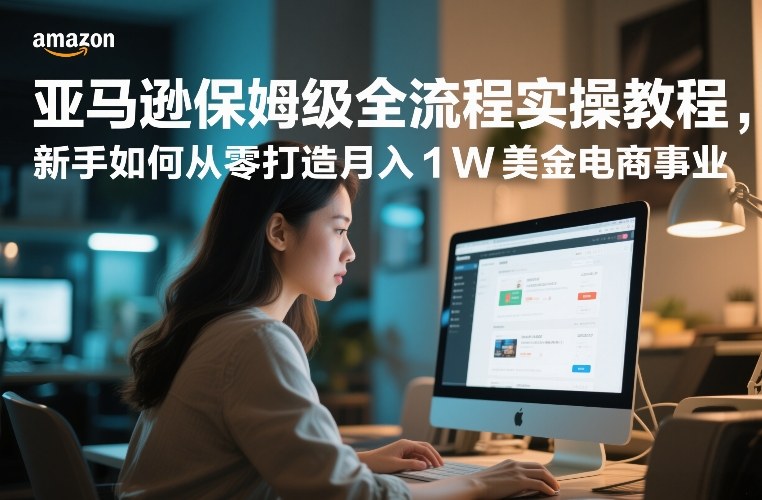亚马逊保姆级全流程实操教程,新手如何从零打造月入1W美金电商事业-大川资源分享站