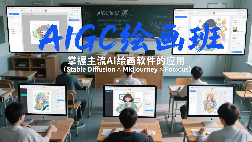 AIGC绘画班,掌握主流Ai绘画软件的应用(Stable Diffusion x Midjourney x Fooocus)-大川资源分享站