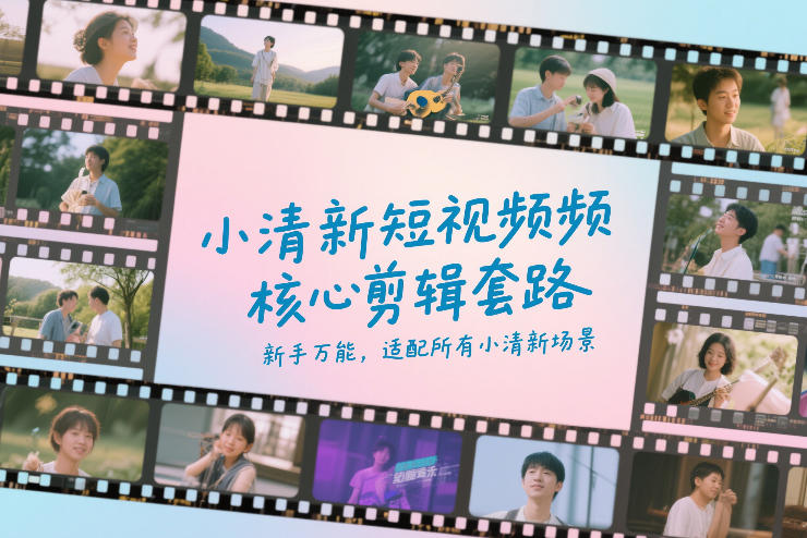 小清新短视频核心剪辑套路,新手万能,适配所有小清新场景-大川资源分享站