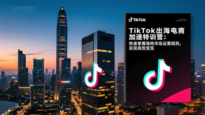 TikTok出海电商加速特训营-更新:快速掌握海外市场运营规则,实现高效变现-大川资源分享站