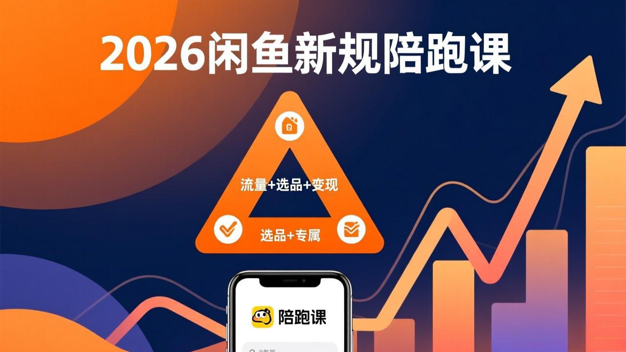 2026闲鱼高阶陪跑课全新上线，带你吃透新规玩转选品流量，从零搭建稳定变现盈利体系-大川资源分享站