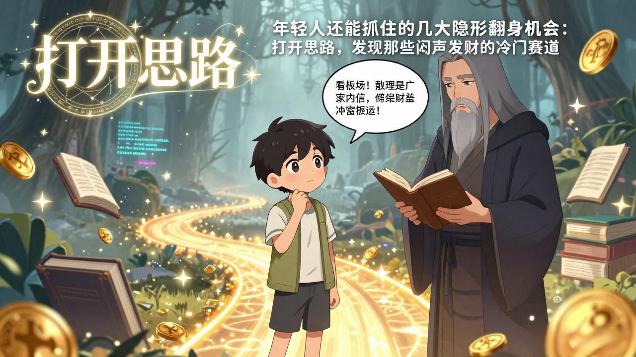 付费文1+2：年轻人还能抓住的几大隐形翻身机会：打开思路，发现那些闷声发财的冷门赛道-大川资源分享站