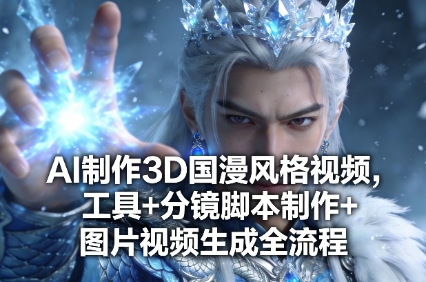AI制作3D国漫风格视频，工具+分镜脚本制作+图片视频生成全流程-大川资源分享站