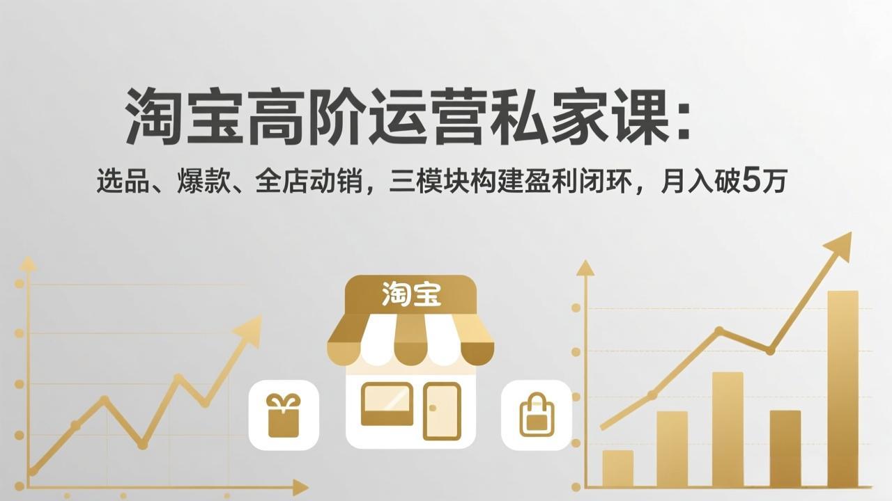 淘宝高阶运营私家课(更新26年4月-大川资源分享站