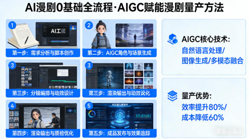 AI漫剧0基础全流程,快速掌握AIGC赋能的漫剧量产方法-大川资源分享站