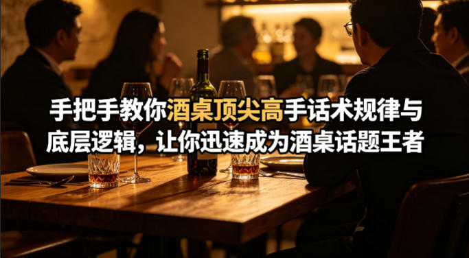 付费文章：手把手教你酒桌顶尖高手话术规律与底层逻辑，让你迅速成为酒桌话题王者(二十年全网独家经验分享)-大川资源分享站