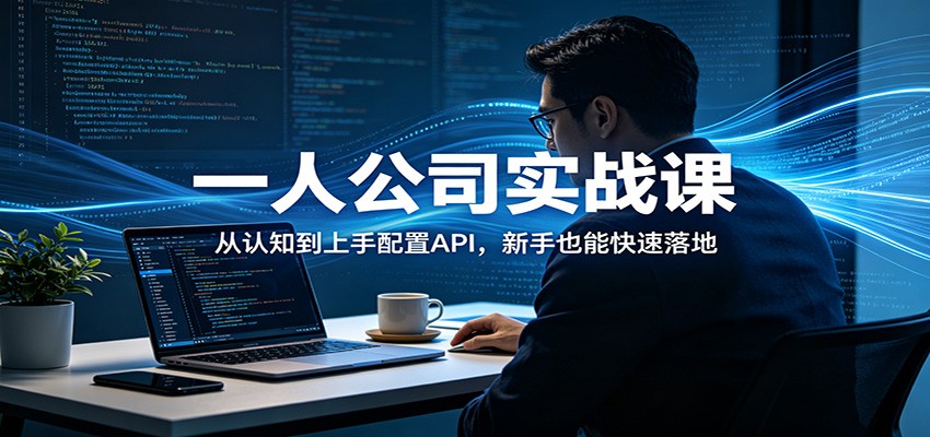 一人公司实战课：从认知到上手配置API，新手也能快速落地-大川资源分享站
