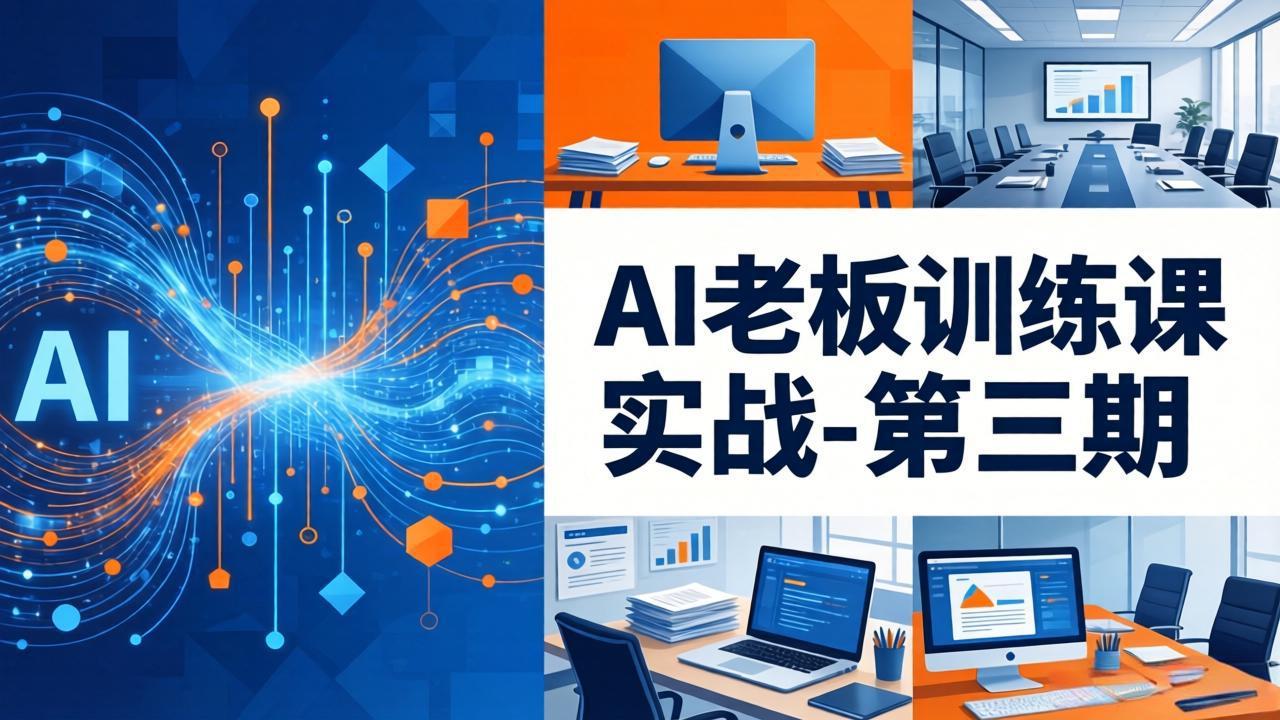 AI老板训练课实战-第三期：AI+内容应用落地教学，从0到1打通AI变现完整路径-大川资源分享站