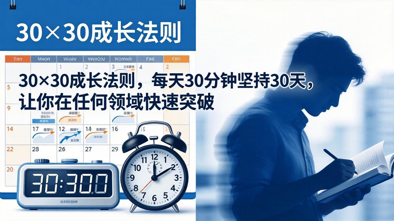 付费文章：30×30成长法则，每天30分钟坚持30天，让你在任何领域快速突破-大川资源分享站