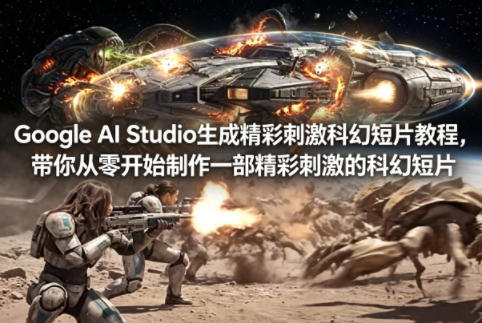 Google AI Studio生成精彩刺激科幻短片教程，带你从零开始制作一部精彩刺激的科幻短片【双语字幕】-大川资源分享站