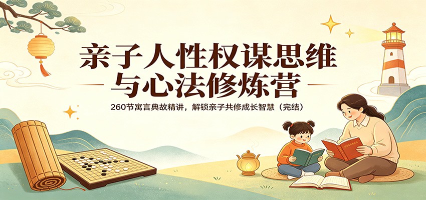 亲子人性权谋思维与心法修炼营:260节寓言典故精讲,解锁亲子共修成长智慧(完结)-大川资源分享站