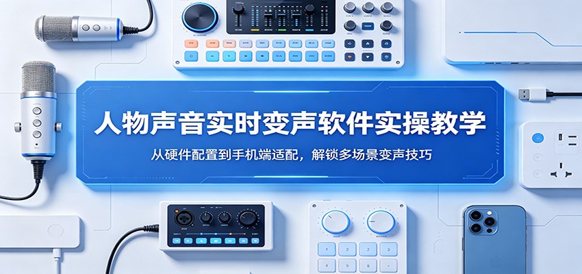 人物声音实时变声软件实操教学:从硬件配置到手机端适配,解锁多场景变声技巧-大川资源分享站